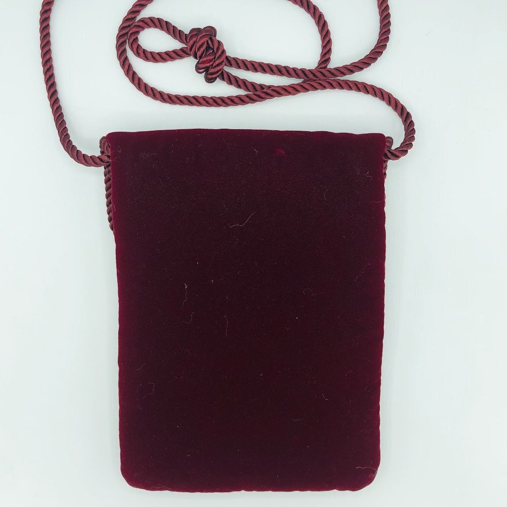 Wine Velvet Small Micro Purse - Picture 4 of 5